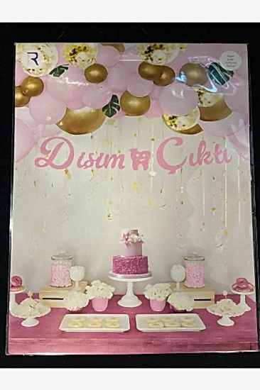 Happyland Pembe Dişim Çıktı Kaligrafi Yazı Banner