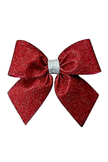 Happyland Yılbaşı Süsü Eva Kırmızı Fiyonk Büyük Yılbaşı Dekoru 30 Cm X 32 Cm Yılbaşı Ağacı Süsü