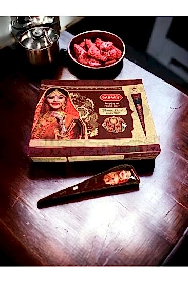 Happyland Hint Kınası Kestane Rengi 12 adet 1 Kutu Dövme Tüp Kına Kına Gecesi Tüp Kına Henna