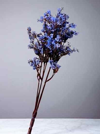 Happyland Yapay Mavi Bahar Dalı 55 Cm Sarı Renk Japon Kiraz Çiçeği