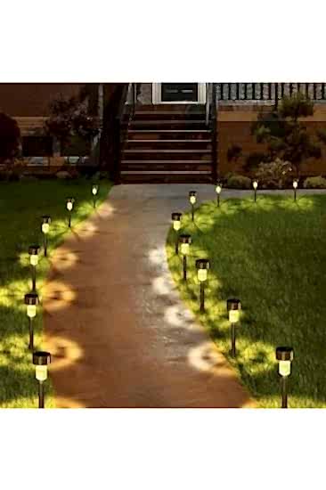 Happyland 1 Adet  Ledli Solar Işık Efektli Dekoratif Bahçe Aydınlatması Solar Aydınlatma Led Lamba 