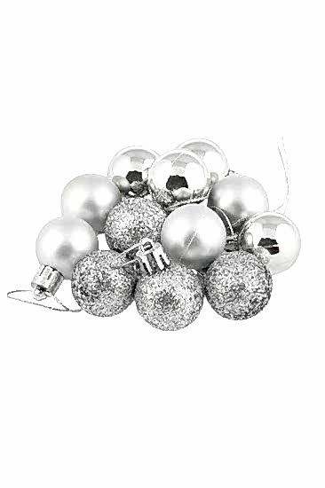 Happyland Yılbaşı Ağacı Süsleme 4 cm Gümüş Top 12’li Gümüş Renkli Cici Top 