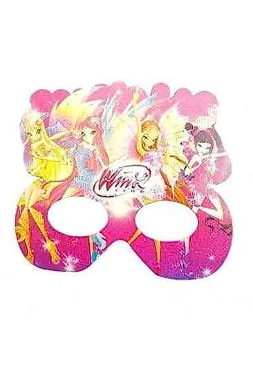 8 Adet Winx (winks) Karton Gözlük Kız Doğum Günü Parti Malzemesi