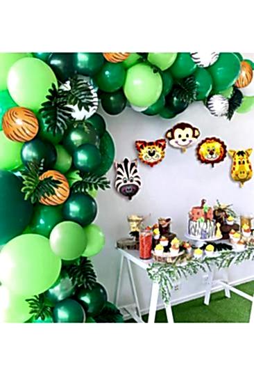 Tropikal Safari Temalı Zincir Balon