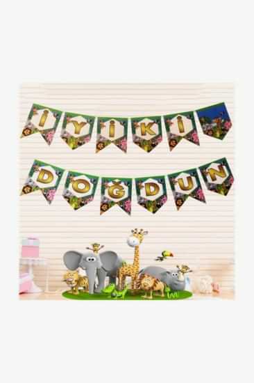 Safari Temalı Iyi Ki Doğdun Kırlangıç