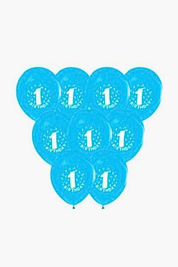 1 yaş mavi balon 100 adet