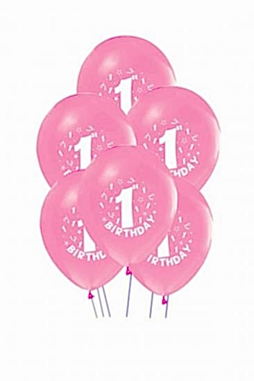 1 yaş pembe&nbsp;balon 100 adet
