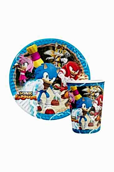 Happyland Kirpi Sonic Tabak Ve Bardak Seti