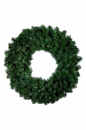 Yılbaşı Çam Dallı Boş Sade Çelenk Kapı Süsü 50 Cm