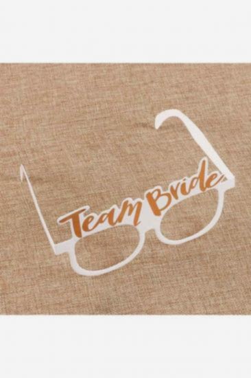 Happyland Beyaz Team Bride Karton Gözlük 8 Adet