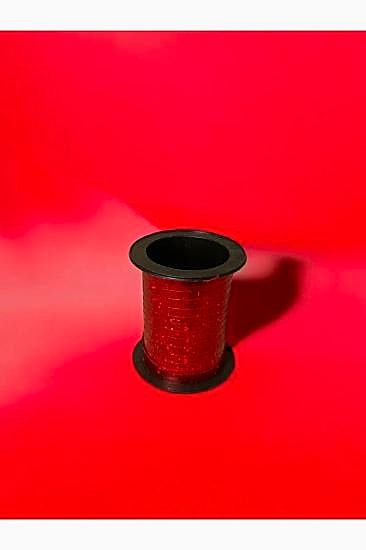 Yılbaşı Metalik Mini Rafya Kırmızı Renk 10 m Yılbaşı Kurdele Rafya Süsü