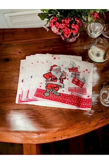 Happyland Yılbaşı Peçetesi Noel Baba Desenli Yeni Yıl Peçetesi