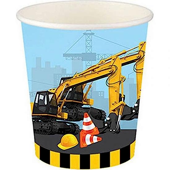 Happyland Inşaat Partisi Temalı Karton Parti Bardağı 8 Adet