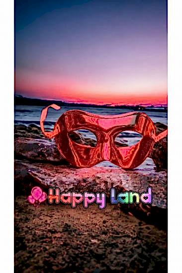 Happyland Yılbaşı Kırmızı Balo Maskesi Yeni Yıl Aksesuarı Plastik Balo Maskesi