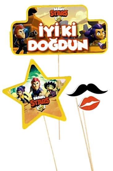 Happyland BRAWL STARS KONUŞMA BALONU 12 ADET