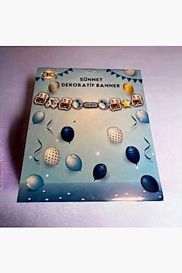 Happyland Sünnet Figürlü Dekoratif Banner Sünnet Dekor Süs