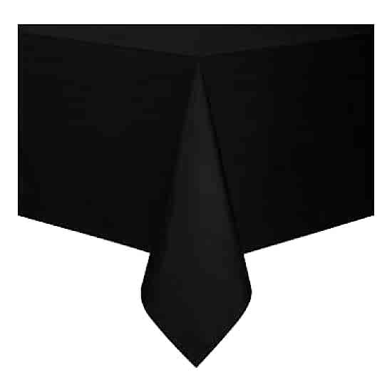 Siyah 120X180Cm Kullan At Masa Örtüsü Doğum Günü Parti Malzemesi
