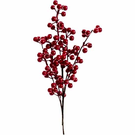 Happyland Yılbaşı Dekor Süsü Kokina Kiraz Dalı