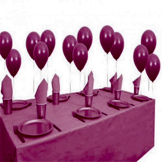 25 kişilik Balonlu Pembe Doğum Günü Parti Paketi Süs Seti