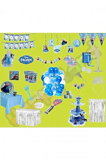 Happyland Frozen Doğum Günü Konseptleri Elsa Konsepti Parti Malzemeleri Lüks Paket