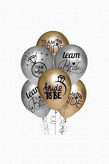 Happyland 10’lu Bride To Be Baskılı Balon 10 Adet Balon