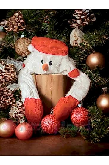 Happyland Yılbaşı Kardanadam Peluş Şapka Beyaz Yılbaşı Kardanadam Peluş Şapka Yılbaşı Saç Aksesuar