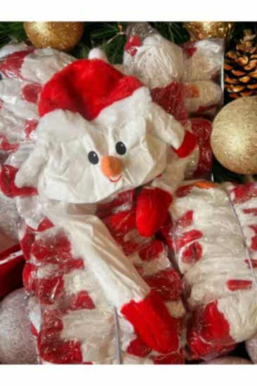 Happyland Yılbaşı Kardanadam Peluş Şapka Beyaz Yılbaşı Kardanadam Peluş Şapka Yılbaşı Saç Aksesuar