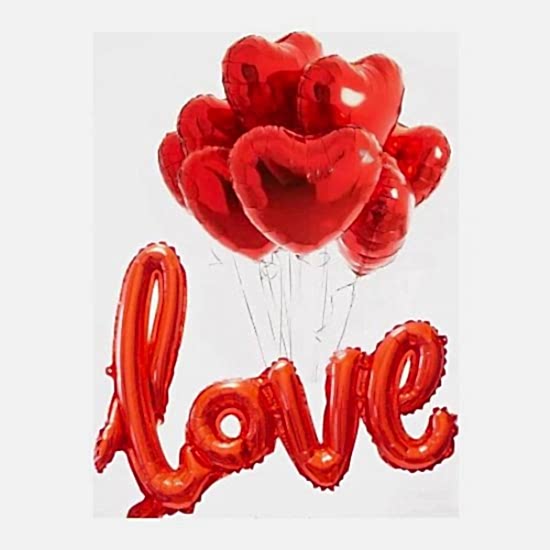 Eminönü Toptancı Kırmızı Love Imza Modeli Folyo Balon 67 cm