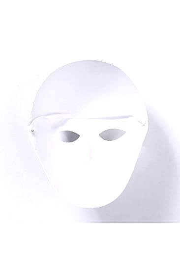 Happyland Beyaz Maske Halloween Kağıt 2 Adet