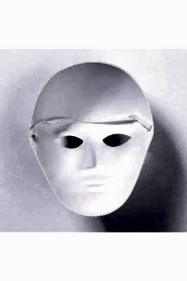 Happyland Dıy Beyaz Maske Halloween Kağıt Maske Tam Yüz Opera Maskeli Çocuk Boyama Maskesi 3 Adet