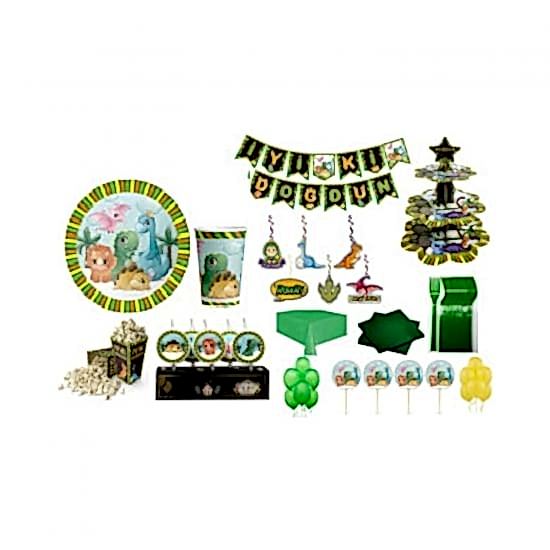 Happyland Dinozor Doğum Günü Seti 8 Li Set