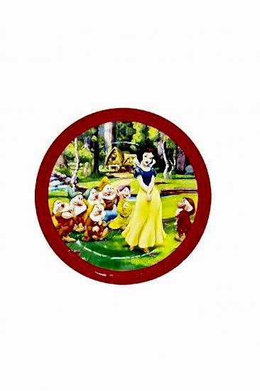 Happyland Pamuk Prenses Ve Yedi Cüceler Temalı Model Figürlü Karton Tabak 8’li