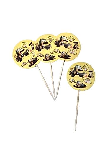 Happyland Iyiki Doğdun Yazılı Inşaat Temalı Kürdan 20’li