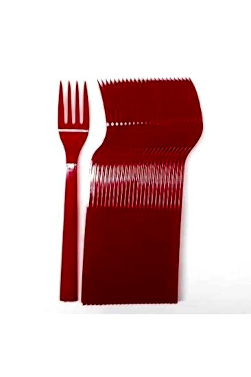 Happyland Kırmızı 25’li Plastik Çatal