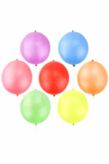 Happyland Lastikli Punch Balon Çok Renkli Karışık Renkli Lastikli Balon 100 Adet