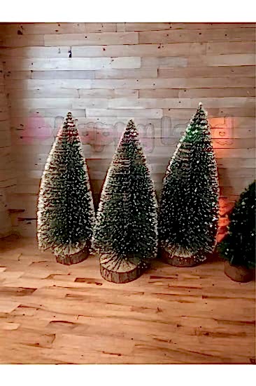 Happyland Yılbaşı Mini Masa Çamı 3’lü Set Karlı Minyatür Yılbaşı Ağaçları 