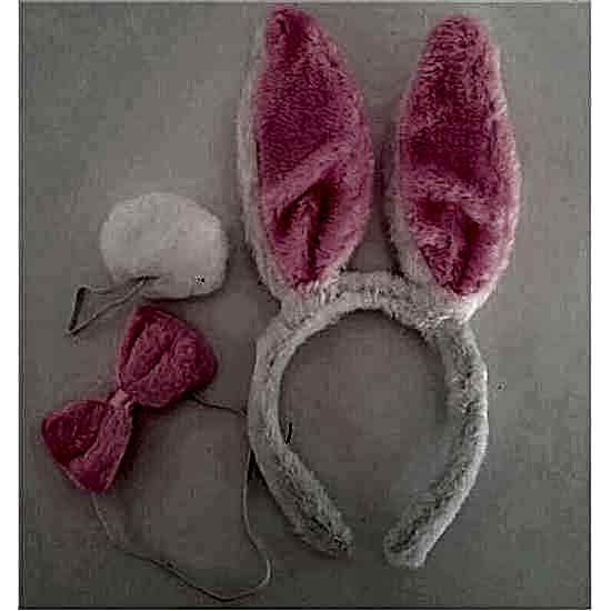 Tavşan Taç Kurdele Burun Set