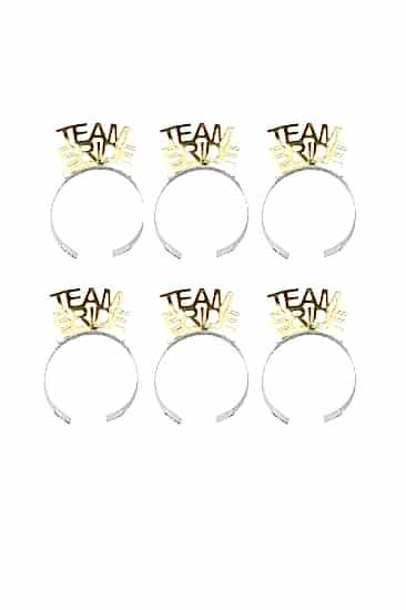 Team Bride 6 lı Kağıt Taç Gold