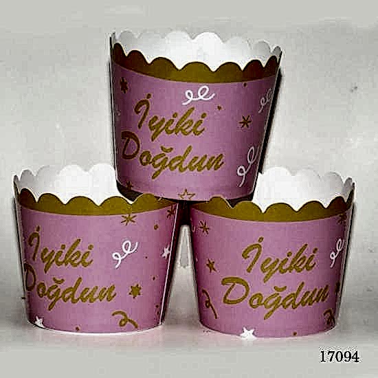 İyiki Doğdun Pembe Kek Kapsülü 25’Li