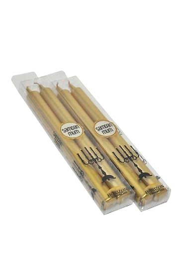 Horizon Mum Varaklı Ikili Gold&nbsp;Şamdan Mum