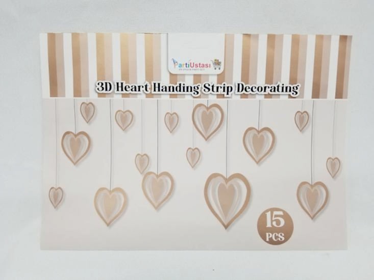 Rose Gold Kalp Tavan Sarkıt Süs