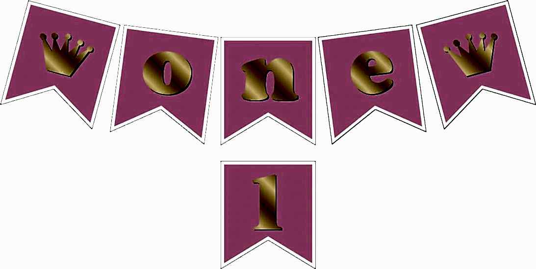 One Pembe Altın Yazılı Banner