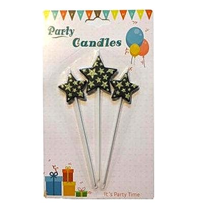 Pasta Üzeri Mum 3’lü Yıldız