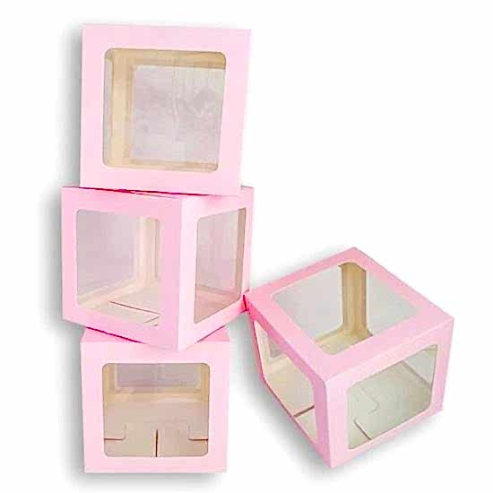 Happyland Kutu Pembe Şeffaf Asetat 1 Adet