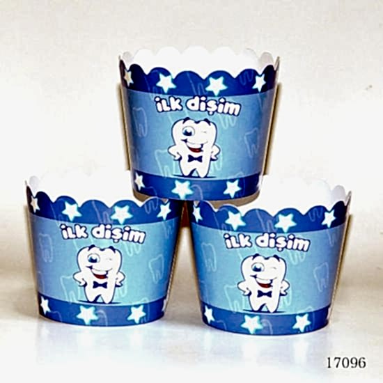 İlk Diş Mavi Kek Kapsülü 25’Li