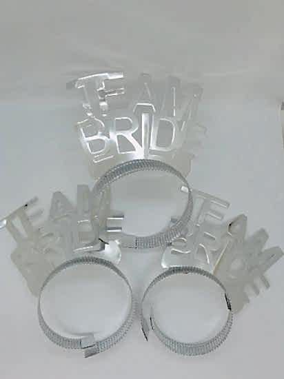 Team Bride 6 lı Kağıt Taç Gümüş