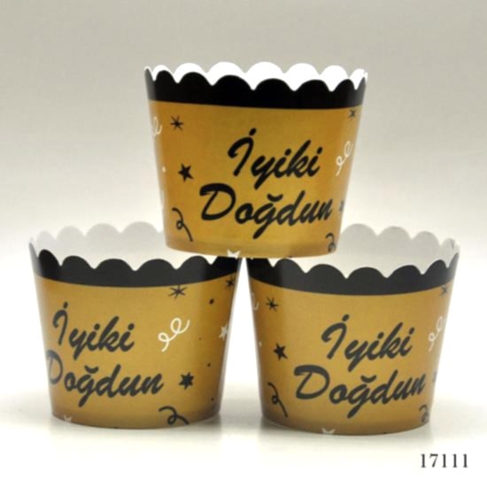 İyiki Doğdun Gold Kek Kapsülü 25’Li