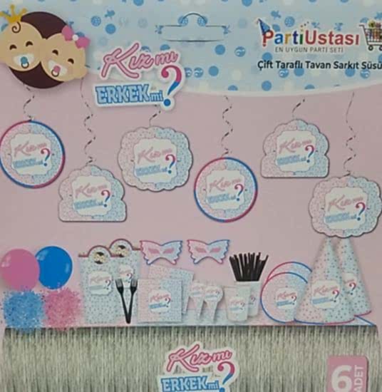 Happyland Kız Mı Erkek Mi Tavan Yay Süs﻿