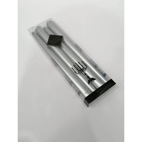 Horizon Mum Varaklı 4’lü Gümüş&nbsp;