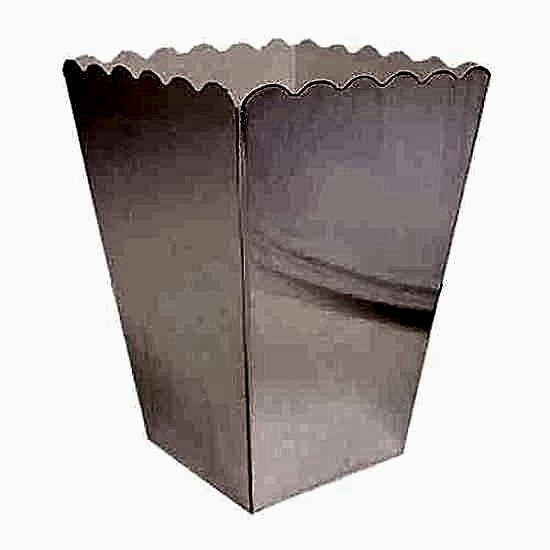 Gümüş Metalik Mısır Kutusu